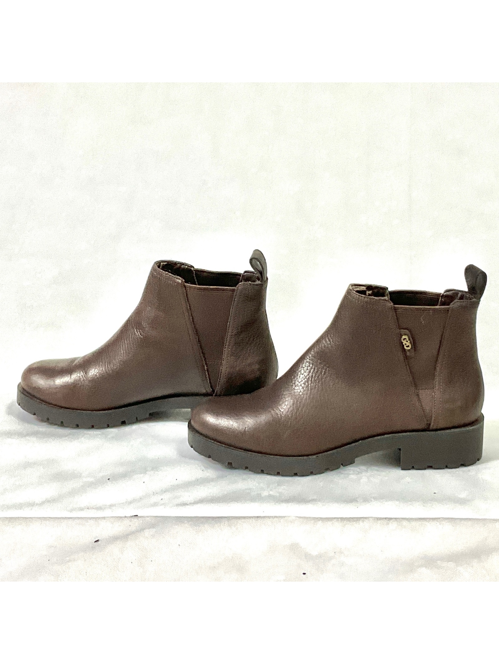 Cole Haan Signature Waterproof Brown Leather Ankle Boots Size 6.5b Dd10
